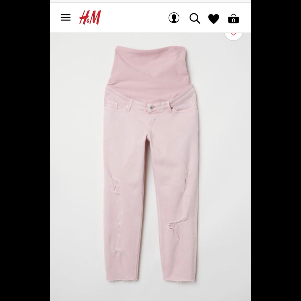 H and M maternity jeans